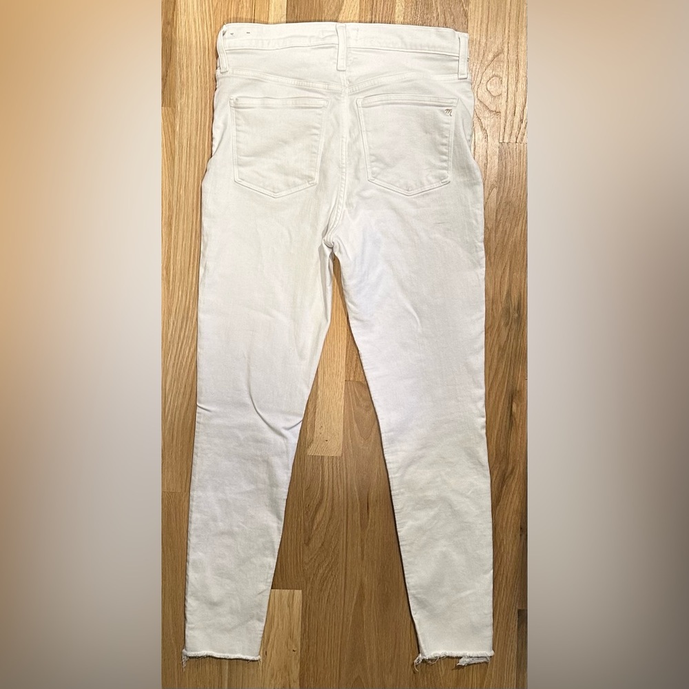 Madewell White 11” High-rise Skinny Jean